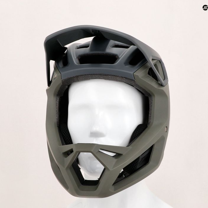 Fox Racing Proframe Clyzo olive green bicycle helmet 16