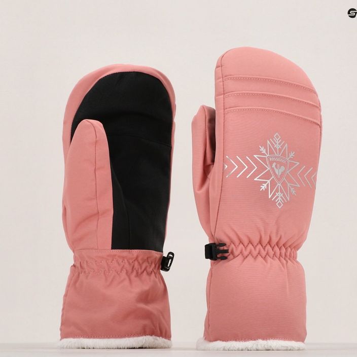 Rossignol women's ski glove Perfy M cooper pink 8