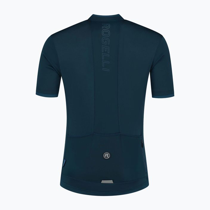 Rogelli Essential blue men's cycling jersey 4