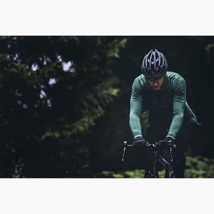 Men's Rogelli Essential army green cycling longsleeve 6