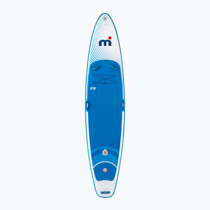 SUP Mistral Sunburst Double Club 11'6" white/green board 2