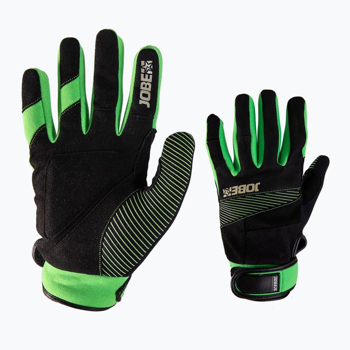 JOBE Suction men's wakeboarding gloves black and green 340021001 5
