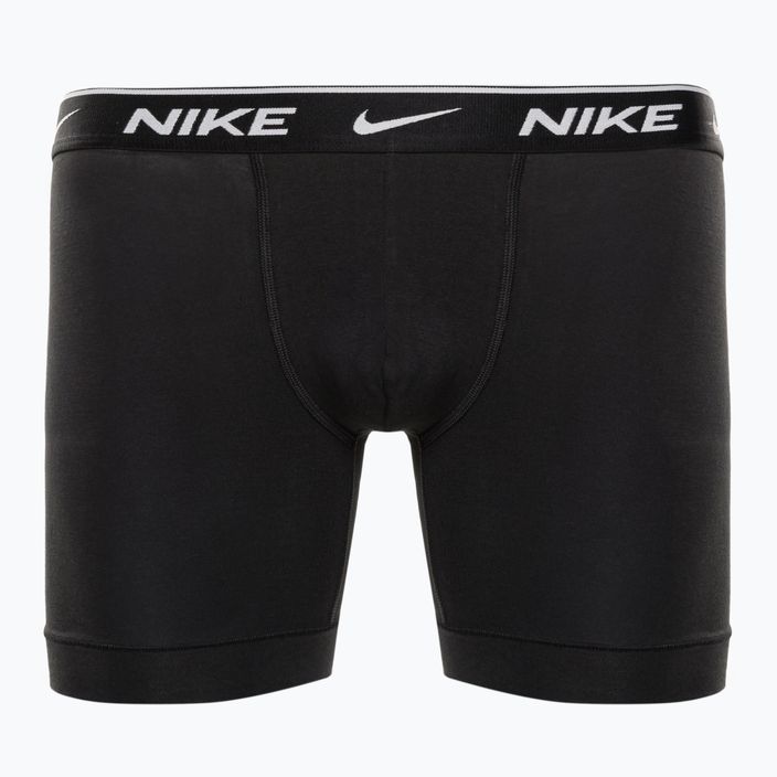 Men's Nike Everyday Cotton Stretch Boxer Brief 3Pk MP1 white/grey heather / black 2
