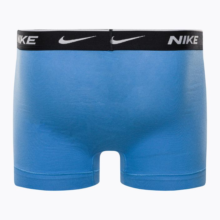 Men's boxer shorts Nike Everyday Cotton Stretch Trunk 3Pk UB1 swoosh print/grey/uni blue 3