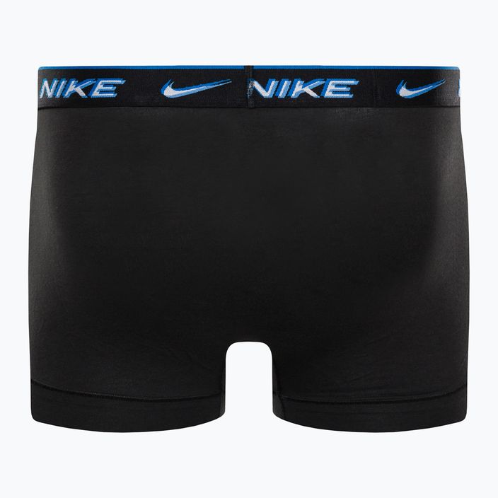 Men's boxer shorts Nike Everyday Cotton Stretch Trunk 3Pk UB1 black/transparency wb 3