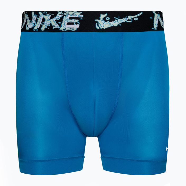 Men's Nike Dri-Fit Essential Micro Boxer Brief 3 pairs black/green/blue 2