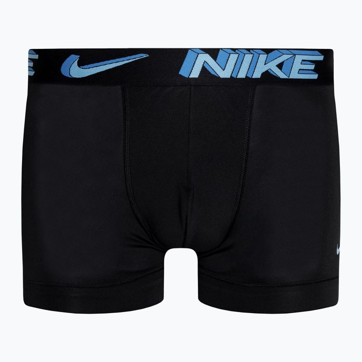 Nike Dri-Fit Essential Micro Trunk men's boxer shorts 3 pairs stadium green/pink rise/black 3d 2