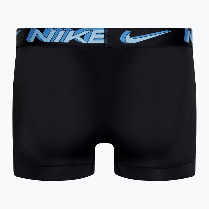 Nike Dri-Fit Essential Micro Trunk men's boxer shorts 3 pairs stadium green/pink rise/black 3d 3