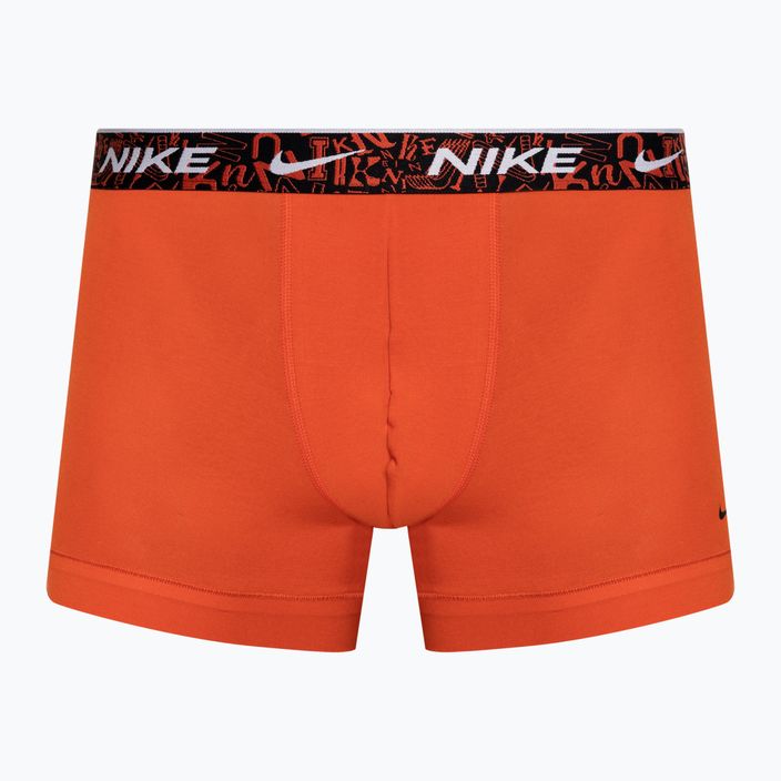Men's Nike Everyday Cotton Stretch Trunk boxer shorts 3 pairs red/aquarius blue/stadium green 2