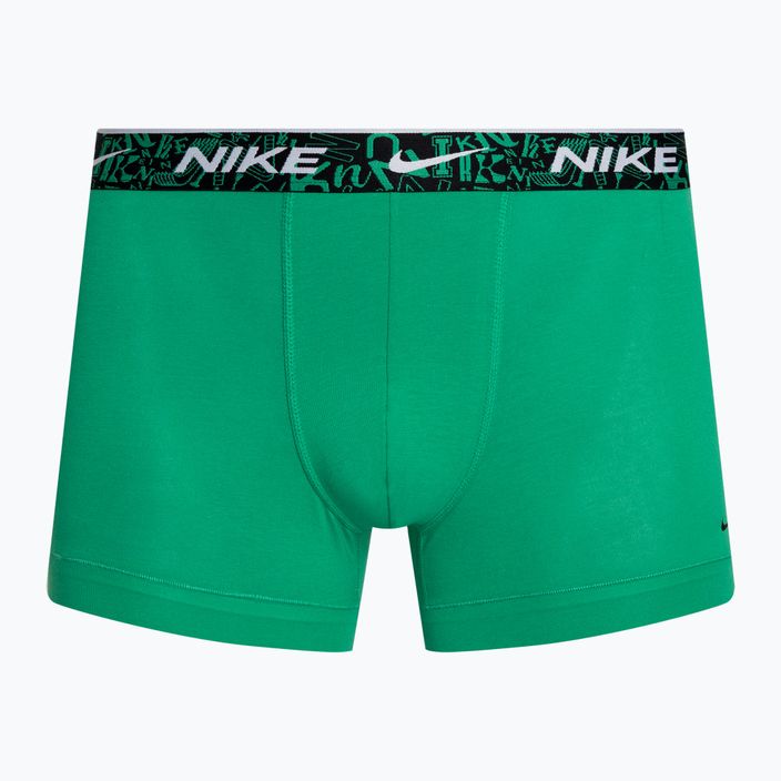 Men's Nike Everyday Cotton Stretch Trunk boxer shorts 3 pairs red/aquarius blue/stadium green 4