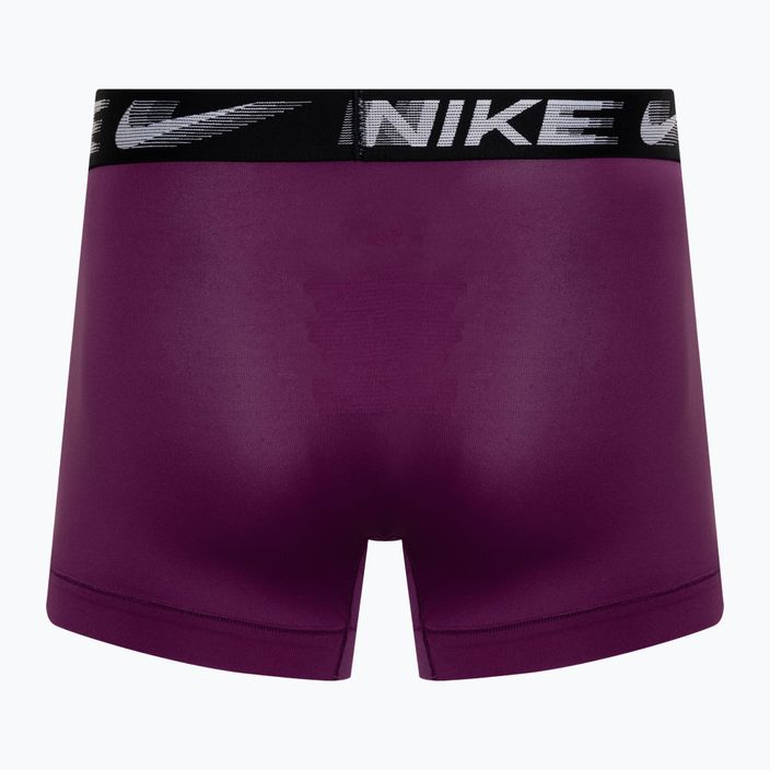Nike Dri-Fit Essential Micro Trunk men's boxer shorts 3 pairs violet/wolf grey/black 5