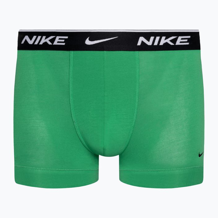 Men's Nike Everyday Cotton Stretch Trunk boxer shorts 3 pairs green/violet/blue 3