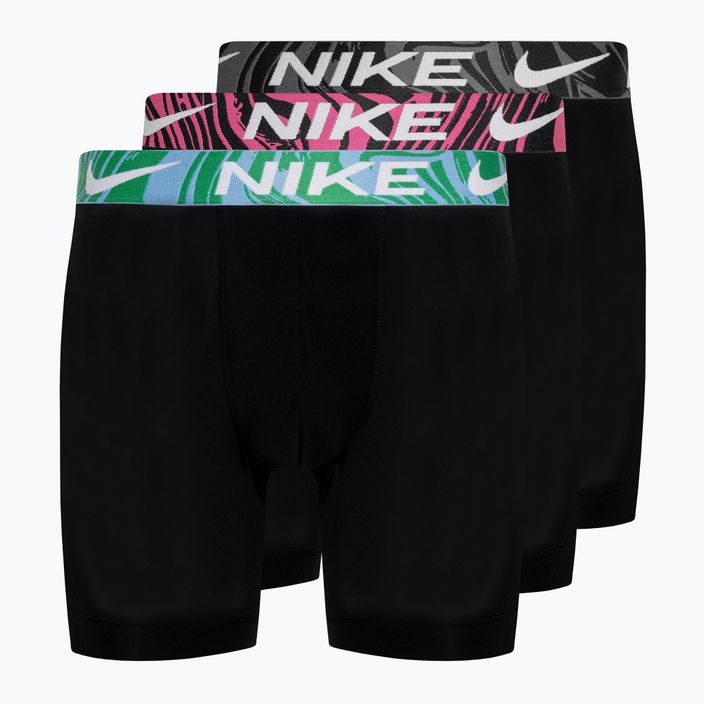 Men's Nike Dri-Fit Essential Micro Boxer Brief 3 pairs black/aquarius bleu/laser fuchsia/grey