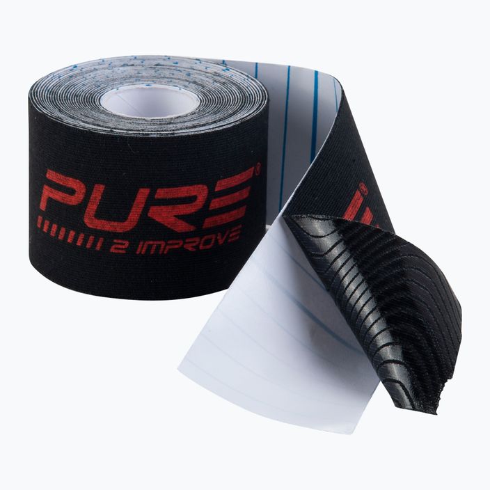 Pure2Improve black/red kinesio taping tape