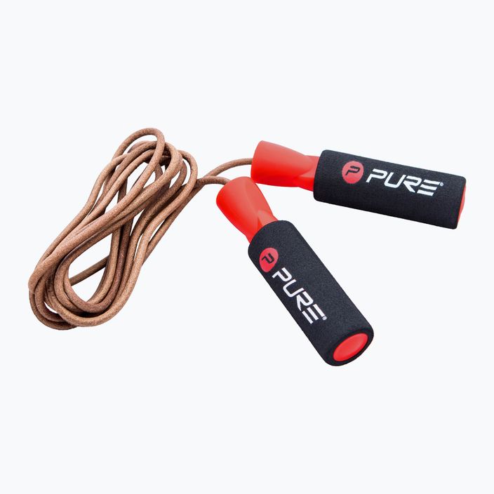 Pure2Improve Jump Rope Leather brown P2I201200