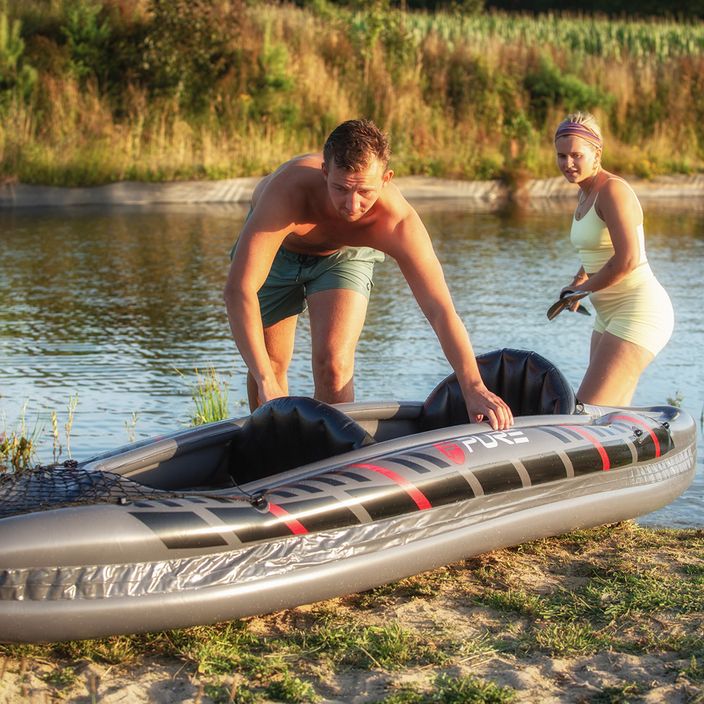 Pure4Fun XPRO Kayak 3.0 grey high-pressure inflatable 2-person kayak P4F150130 2