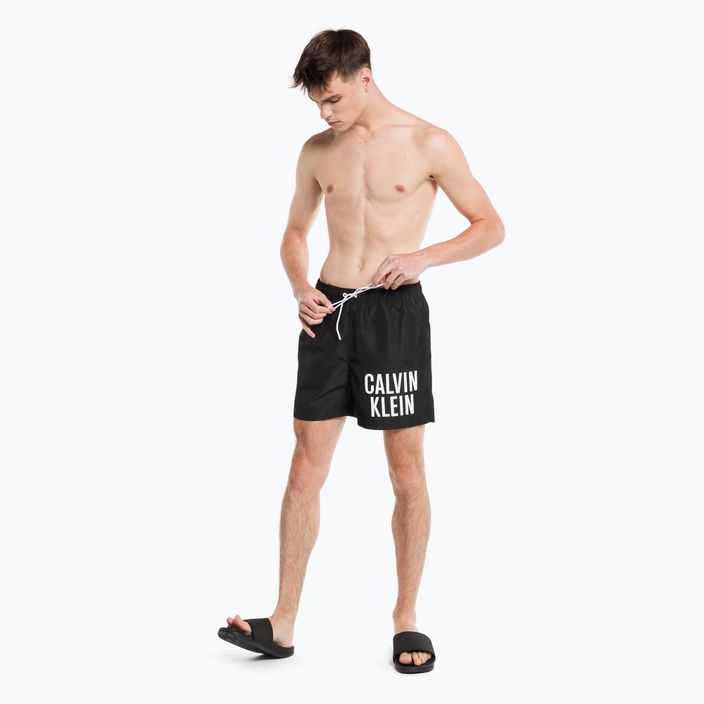 Men's Calvin Klein Medium Drawstring swim shorts black 5