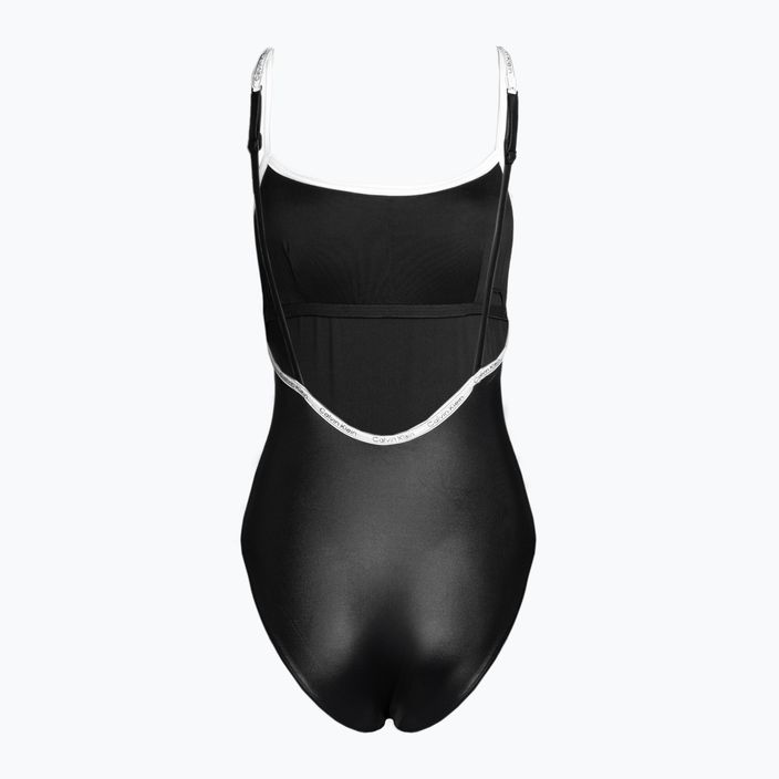 Women's one-piece swimsuit Calvin Klein Scoop One Piece black 2