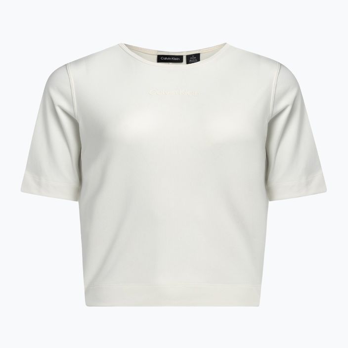 Women's Calvin Klein Knit white suede T-shirt 5