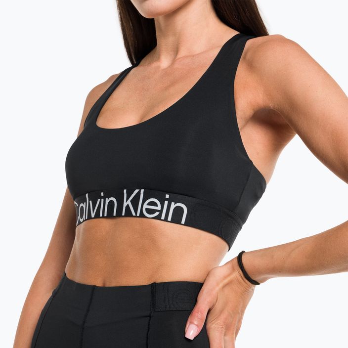 Calvin Klein Medium Support BAE black beauty fitness bra 4
