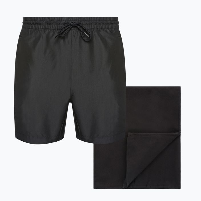 Calvin Klein Gift Pack shorts + towel set black