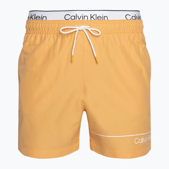 Men's Calvin Klein Medium Double WB buff orange swim shorts