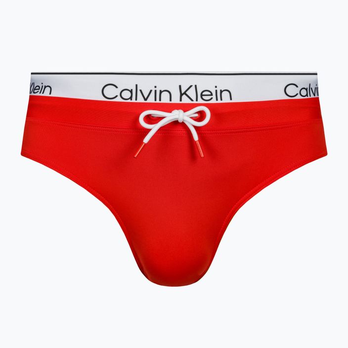 Men's Calvin Klein Brief Double WB swim briefs red