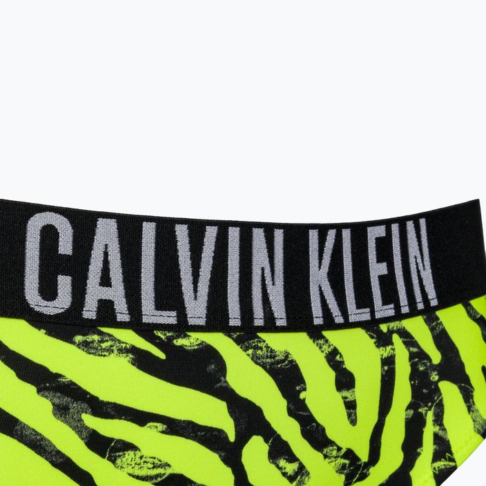 Calvin Klein Bikini Print zebra citrust burst swimsuit bottom 3