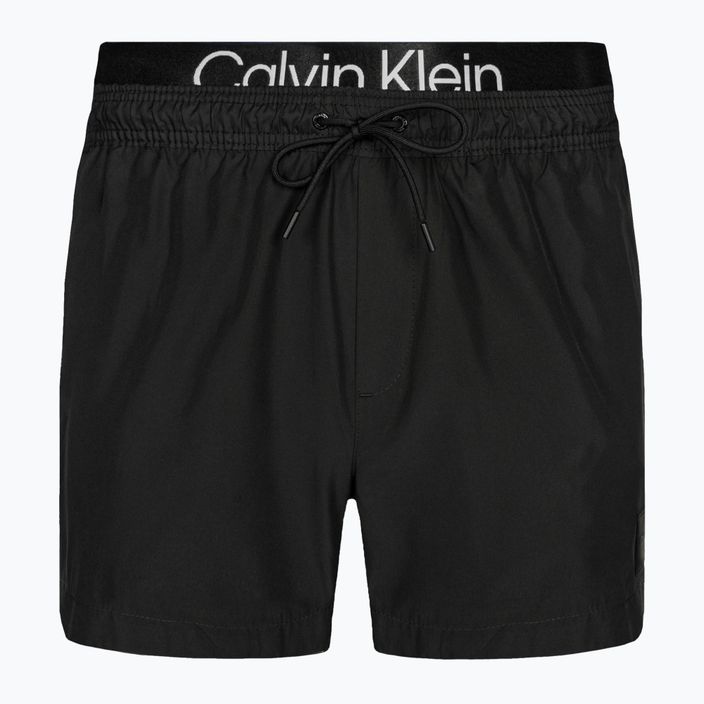 Men's Calvin Klein Short Double Waistband swim shorts black