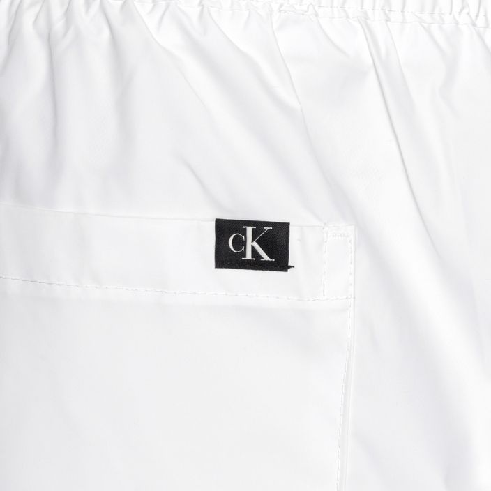 Men's Calvin Klein Medium Drawstring classic white swim shorts 4