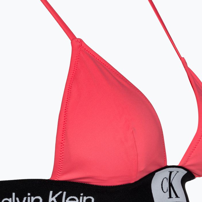 Calvin Klein Fixed Triangle-RP swimsuit top calypso coral 3