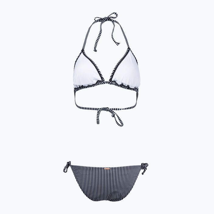 Women's two-piece swimsuit O'Neill Capri Bondey Bikini black simple stripe 2