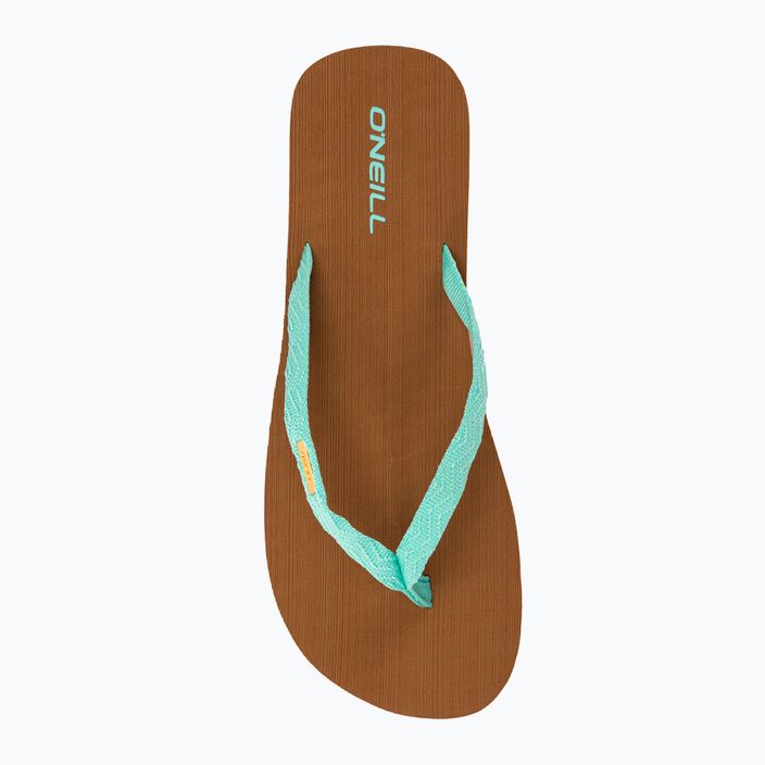 Women's O'Neill Ditsy Jacquard Bloom beach glass flip flops 6