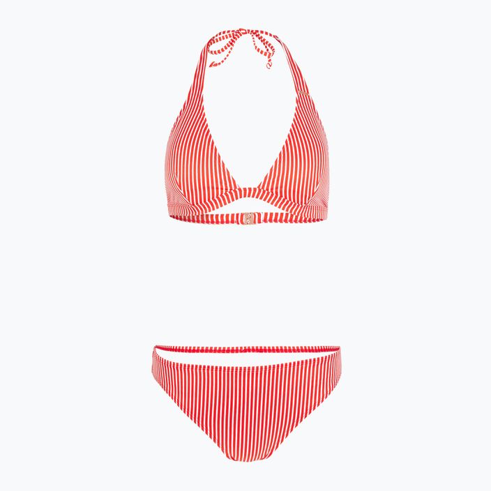 Women's two-piece swimsuit O'Neill Marga Cruz Bikini red simple stripe
