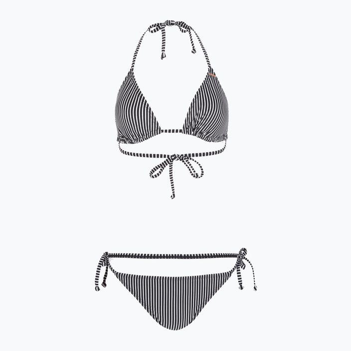 Women's two-piece swimsuit O'Neill Capri Bondey Bikini black simple stripe 5