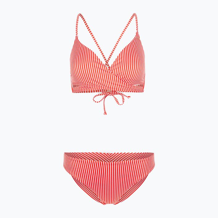 Women's two-piece swimsuit O'Neill Baay Maoi Bikini red simple stripe 5