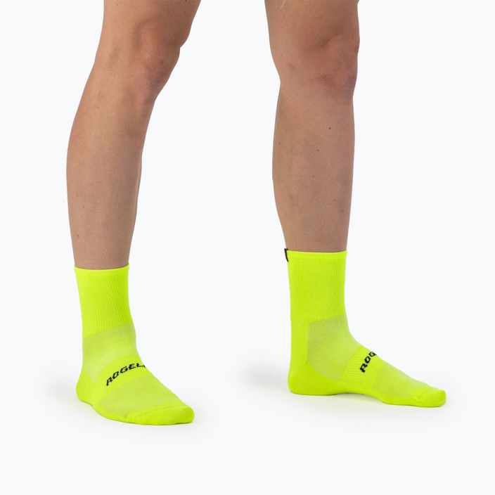 Rogelli Essential cycling socks 2 pairs fluor 2