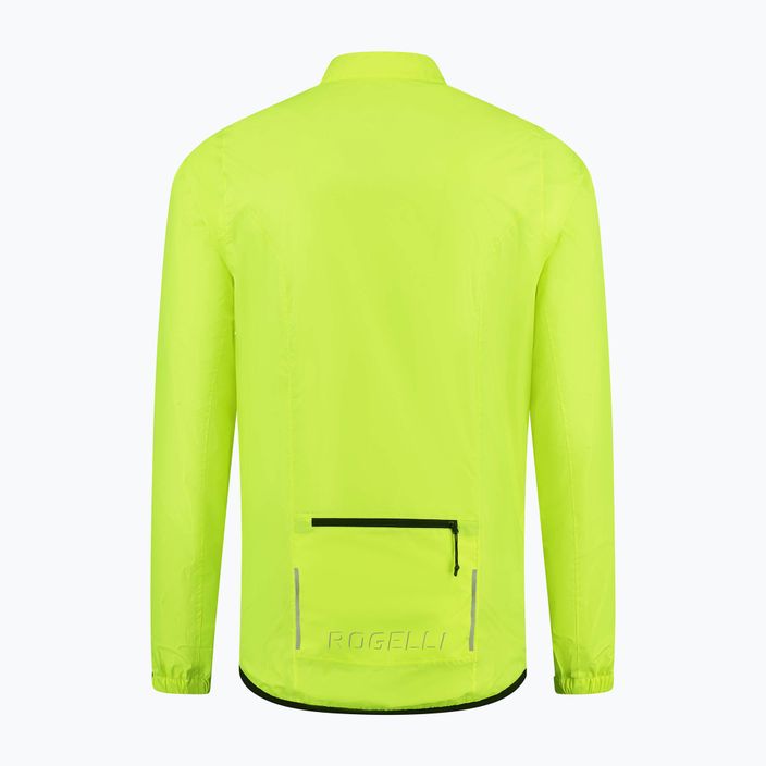 Men's cycling jacket Rogelli Core yellow 4