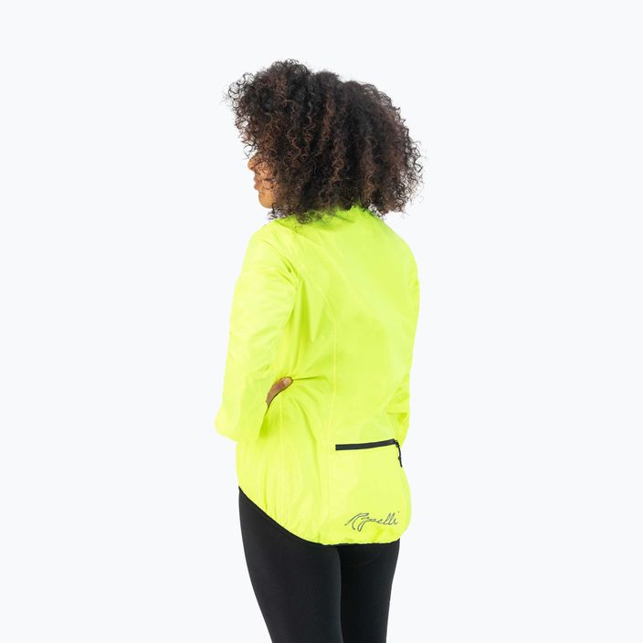 Women's cycling jacket Rogelli Core yellow 2