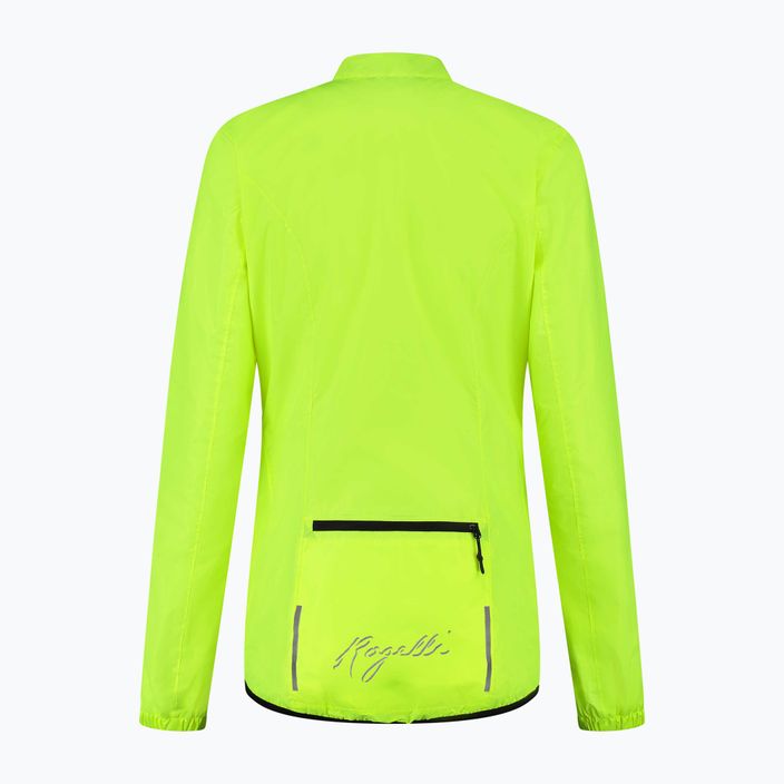 Women's cycling jacket Rogelli Core yellow 4