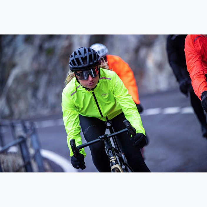 Women's cycling jacket Rogelli Core yellow 7