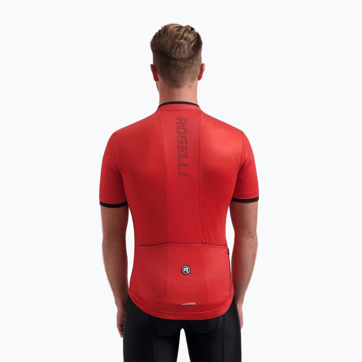 Men's cycling jersey Rogelli Essential red 2