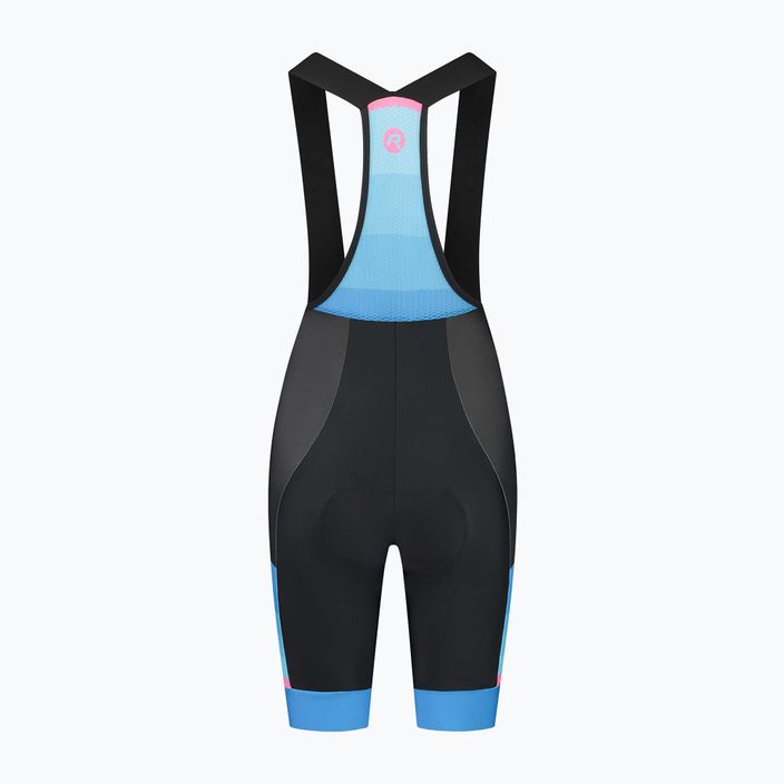 Rogelli Impress II Bib Short women's cycling shorts blue/pink/black 4