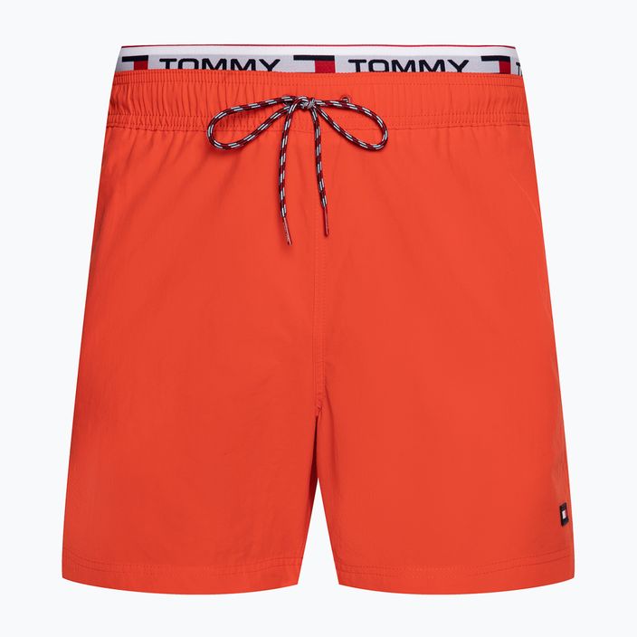 Men's Tommy Hilfiger DW Medium Drawstring swim shorts daring scarlet