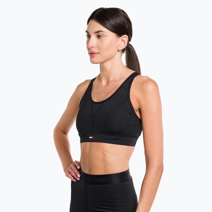 Tommy Hilfiger Essentials High Int Adjustable Straps fitness bra black