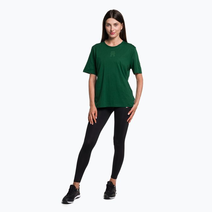 Tommy Hilfiger women's training shirt Regular Th Monogram green 2