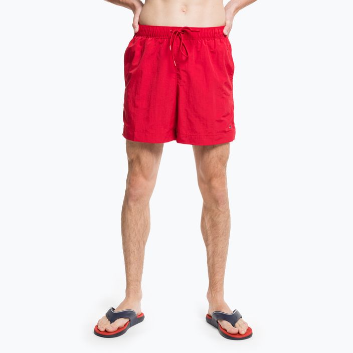 Men's Tommy Hilfiger Medium Drawstring swim shorts red 5