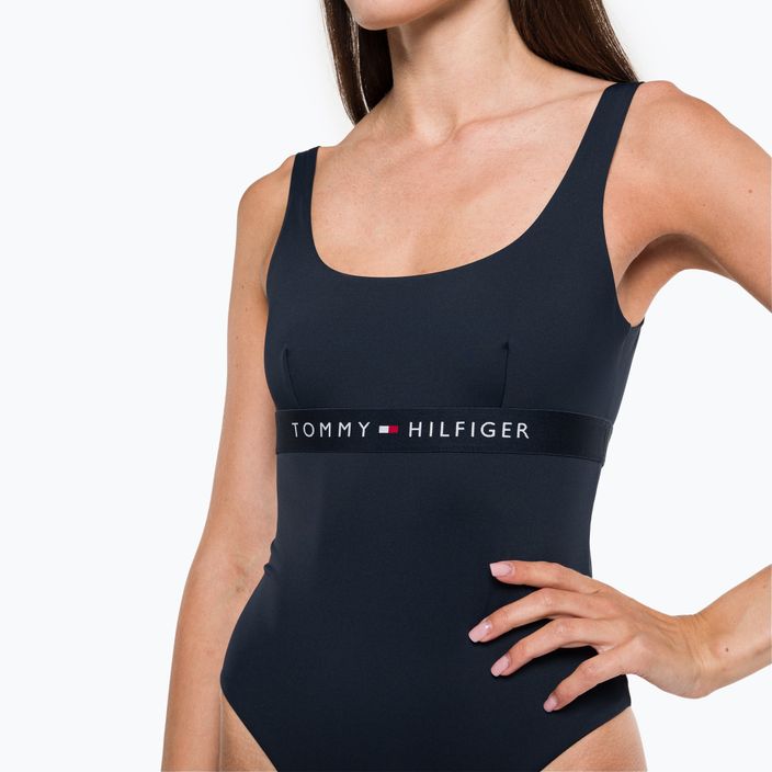Tommy Hilfiger women's one-piece swimsuit One Piece Cut Out blue 7