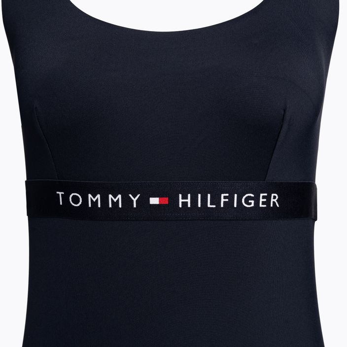 Tommy Hilfiger women's one-piece swimsuit One Piece Cut Out blue 3
