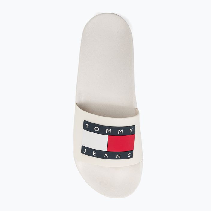 Women's Tommy Jeans Flag Pool Slide Ess ecru 6